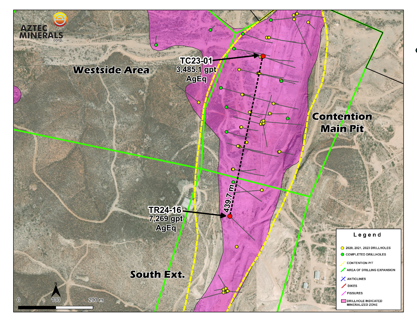 Figure 2: Detailed Contention Main Pit and South Extension Plan Map