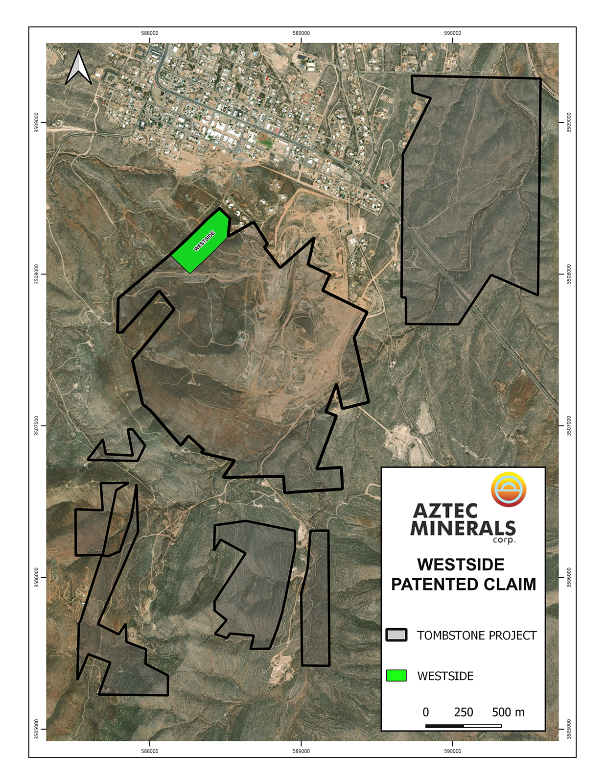 Tombstone Property claim map